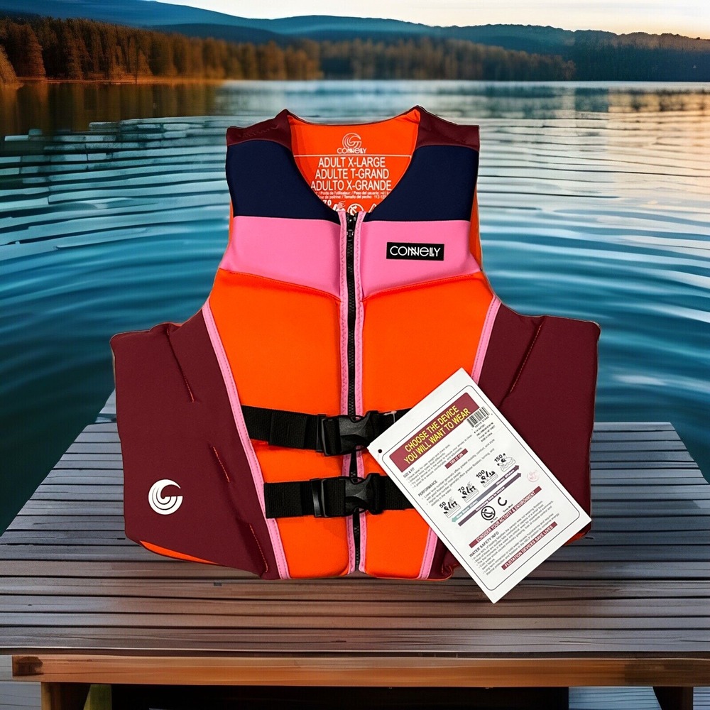 Connelly Adult V-Back Life Vest - Size Extra Large 44-48" Chest  **NEW**